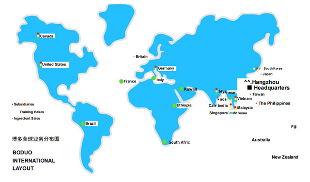 Distribution map